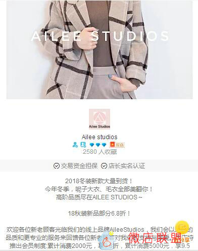 Ailee studios,微店,微店联盟,微店推广,微店宣传